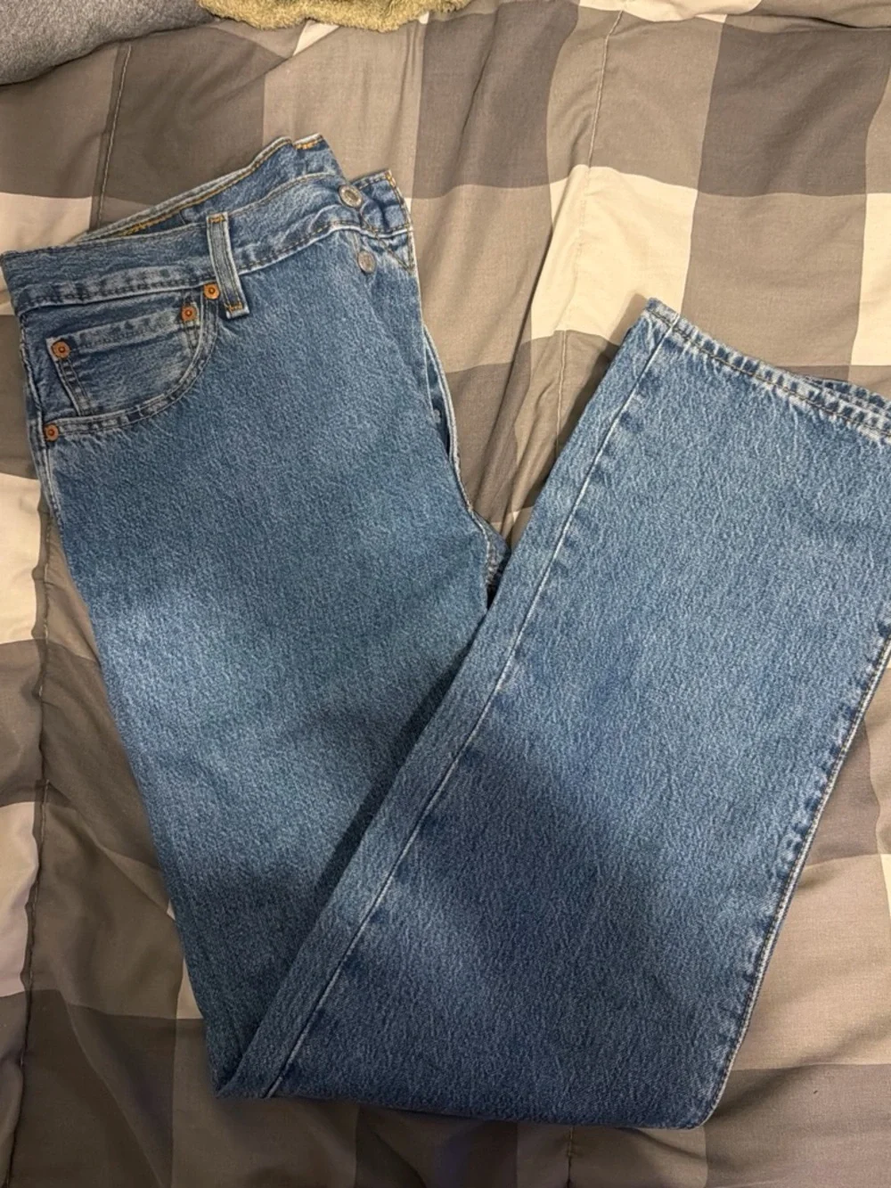 Classic Men's Blue Denim Jeans